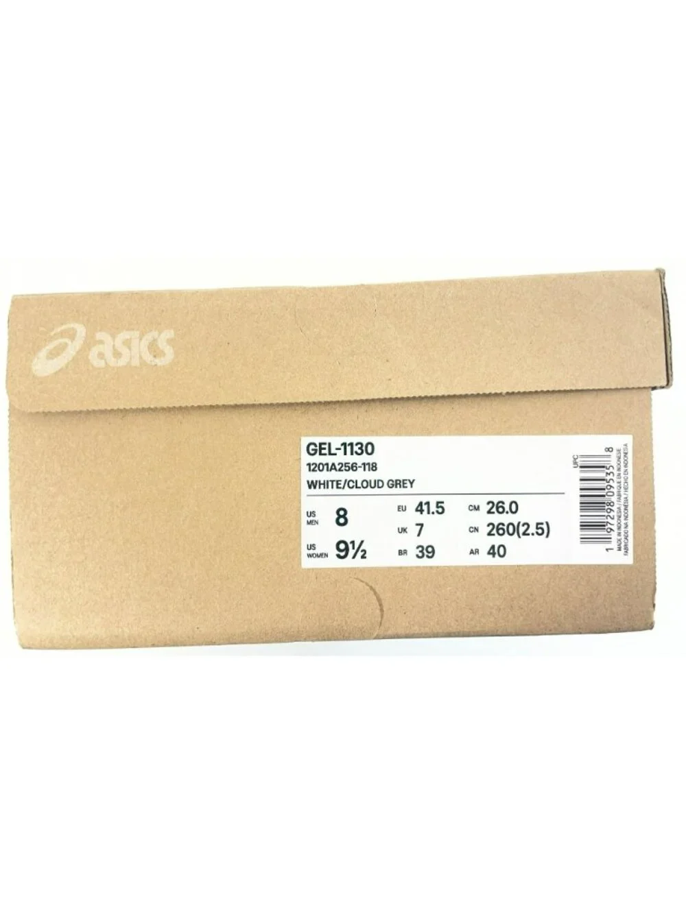 Asics Gel-1130 Running Shoes White/Cloud Grey Men's Size 8 Women's Size 9.5 NWB - Picture 6 of 11